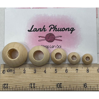 Hạt Gỗ Viên Tròn (set 30 cái)