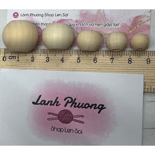 Hạt Gỗ Viên Tròn (set 30 cái)