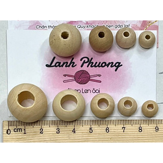 Hạt Gỗ Viên Tròn (set 30 cái)