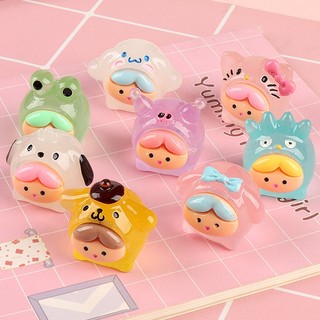 Charm DIY dạ quang phát sáng nhân vật hoạt hình dễ thương trang trí để bàn - Gấu Xinh Shop