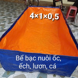 BỂ BẠT NUÔI CÁ, ỐC, ẾCH , LƯƠN ĐỦ KÍCH THƯỚC - 2*1*0,5