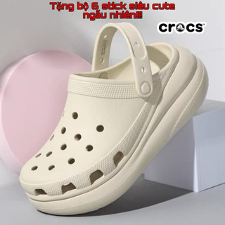 Dép sục clog nữ crocs platform classic, cross nữ đủ màu hit - new in