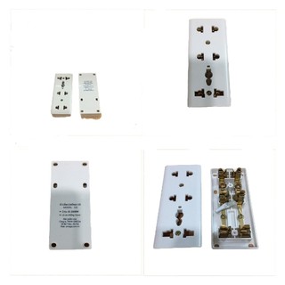 Ổ CẮM ĐIỆN 3 LỔ CẮM GẮN NỔI CHỐNG GIẢN CHỐNG VỠ SOPOKA T33