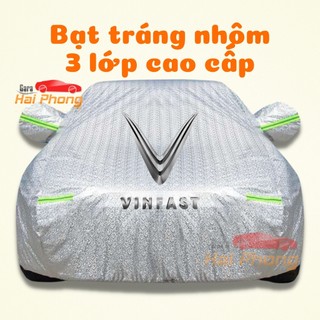 Bạt Phủ Xe Ô Tô VINFAST FADIL, VF E34, VF 5,6,7,8,9, LUX A 2.0 Chất Liệu Bạt Tráng Nhôm 3 lớp, có khóa kéo cửa lái