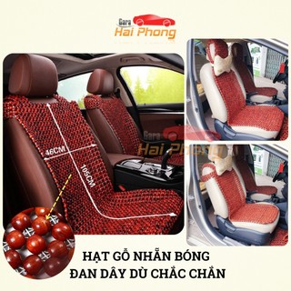 Lót Ghế Hạt Gỗ Nhãn , Loại Khoác Vai - Lót Ghế Hạt Gỗ Phù Hợp Cho Các Loại Xe