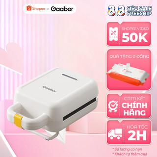 Máy kẹp sandwich GAABOR SM60M-WH01A nướng bánh mì, rán trứng, nướng thịt tiện dụng cho bữa sáng - Hàng chính hãng