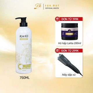 Dầu hấp xả tóc collagen KAMI phục hồi tóc hư tổn 750ml không chứa silicone