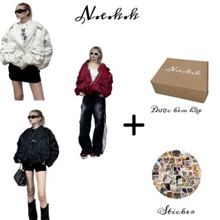 ÁO KHOÁC BOMBER TRẦN PHAO TẶNG KÈM HỘP VÀ STICKER N.E.K.K