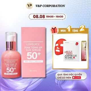 [MUA 1 TẶNG 2 CHỈ CÓ TRÊN LIVE] Tinh Chất Dưỡng Trắng, Chống Nắng LovelyCC Pink Tone Up - Hộp hồng 30ml