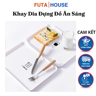 Khay dĩa đựng đồ ăn sáng khay chén dĩa đựng hoa quả đồ ăn vặt