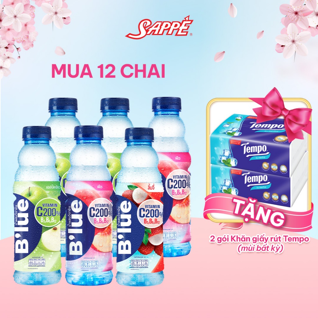 Nước Uống Giải Khát B'LUE Hương Trái Cây Cung Cấp Vitamin