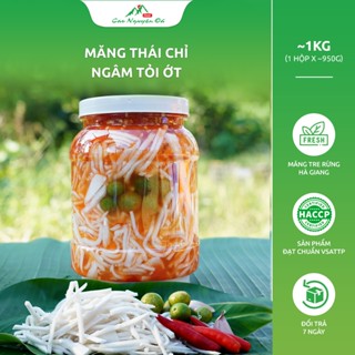 1 HỘP Măng Tre Thái Chỉ ngâm tỏi ớt Hà giang - Chua Cay