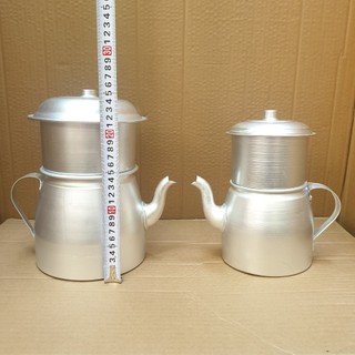 Phin nhôm ủ caphe 100g - 200g có ấm với vòi rót tiện dụng - 3 PHIN CAFE NHỎ