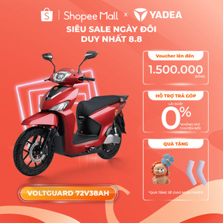 Xe máy điện yadea voltguard dung lượng pin 72v38ah chống nước bảo hành 2 năm