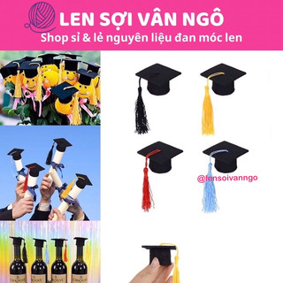 Mũ tốt nghiệp mini trang trí thú bông handmade