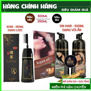 [Chính Hãng] Dầu Gội Phủ Bạc Sin Hair Dầu Gội Nhân Sâm Nhật Bản Mẫu Mới 350ml & 500ml