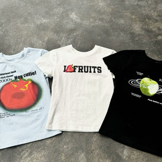 Áo ERRORIST fruit baby tee xanh/ trắng/ đen