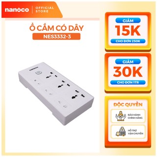 Ổ cắm có dây nanoco model nes3332-3