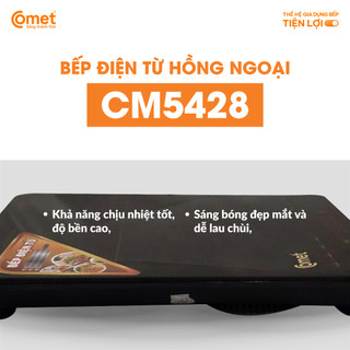 [Có hỏa tốc TPHCM ] Bếp điện từ cảm ứng siêu mỏng 2000W COMET - CM5428