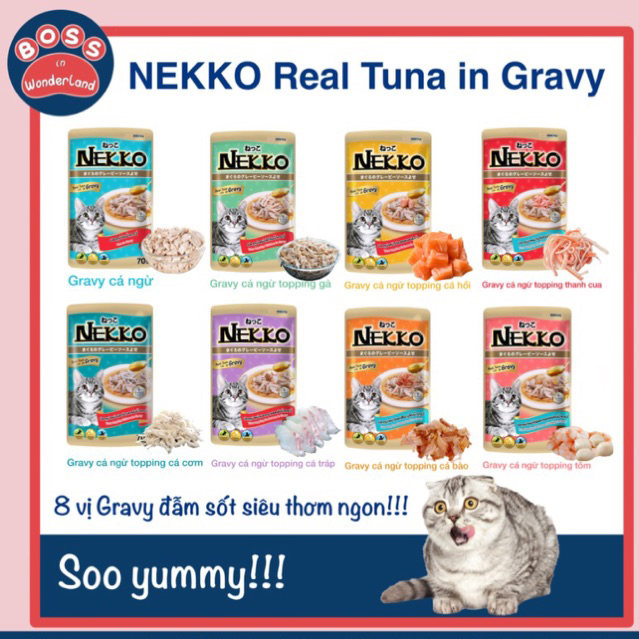 PATE NEKKO GRAVY CHÍNH HÃNG CHO MÈO TRÊN 6 THÁNG