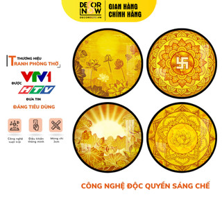 Đèn Hào Trúc Chỉ In DECORNOW, Hào Quang Phật Trang Trí Phòng Thờ Tượng Bồ Tát, Bàn Thờ Gia Tiên DCN-13