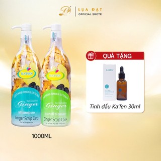 Combo Cặp Gội- Xả Gừng Tươi Kafen Giảm Gàu, Giảm Rụng Tóc