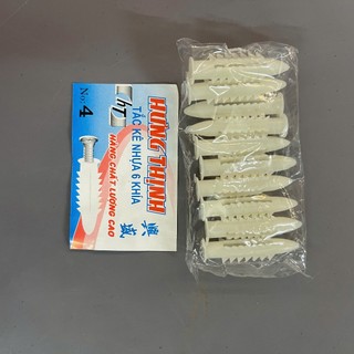 Vít Sắt, Nở Nhựa Hưng Thịnh 3cm và 4cm (10 Vít + 10 Nở)