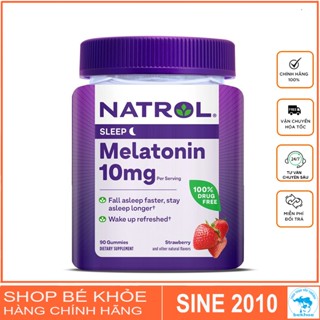 Kẹo ngủ Sleep Natrol Melatonin 5mg, 10mg - Hỗ trợ giấc ngủ với Natrol Melatonin