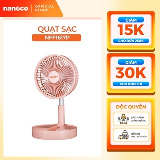 Quạt sạc gấp gọn tiện lợi Nanoco model NFF1617