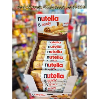 Lẻ 1 thanh 22gram 🤎 bánh mì nutella đức - nhân socola hạt dẻ thanh 22gram 🤎