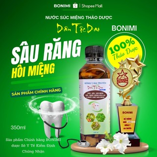 Nước Súc Miệng Dược Liệu Bonimi Chai 350ml. Nước Súc Miệng Thảo Dược Bonimi. Sâu Răng, Hôi Miệng