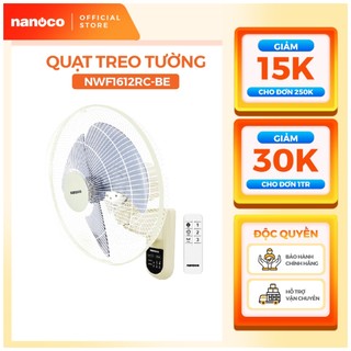 Quạt treo có remote nanoco model nwf1612rc