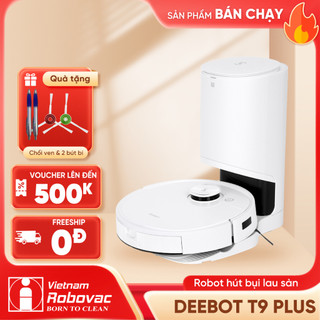 Robot Hút Bụi Lau Nhà Ecovacs Deebot T9 Plus _ Bản Quốc Tế _ Hàng Chính Hãng