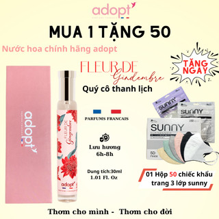 Nước hoa thùy tiên,nước hoa nữ chính hãng adopt Fleur De Gingembre hương tươi mát thơm lâu
