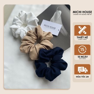 Dây buộc tóc Michi House Phụ Kiện Scrunchies Nhiều Màu Sắc Dễ Phối Áo Suông, Đầm Váy Suông