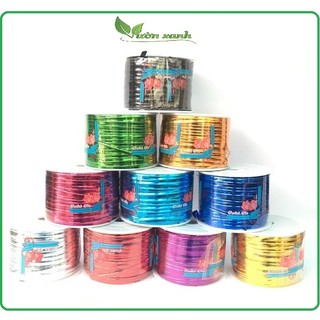 Cuộn Dây Buộc Lan KIM TUYẾN Cuộn 100M, Cố Định Cây, Nâng Đỡ Bông Hoa, dây trang trí - Nhiều Màu
