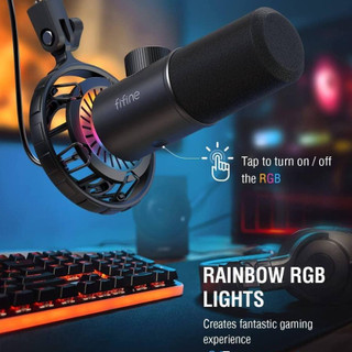 Micro FIFINE K658 RGB CỔNG USB- DYNAMIC CARDIOID MICROPHONE