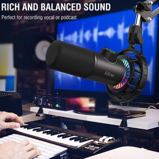 Micro FIFINE K658 RGB CỔNG USB- DYNAMIC CARDIOID MICROPHONE