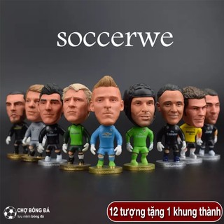 Mô hình tượng cầu thủ bóng đá thủ môn degea, courtois,buffon... cao 6,5cm các khớp có thể cử động được khớp tay,cổ hông