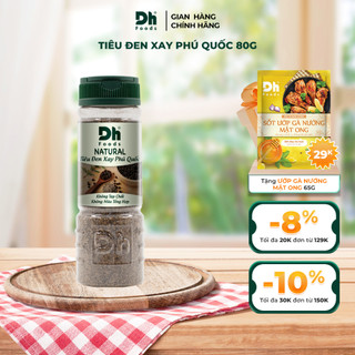 Natural tiêu đen xay Phú Quốc 45/80gr Dh Foods - gia vị ướp thực phẩm