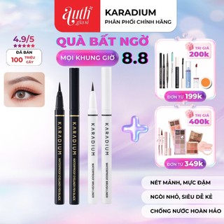 Bút Dạ Kẻ Mắt Nước Lâu Trôi, Sắc Nét Karadium Waterproof Brush Liner / Eyeliner Pen Black