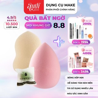 Bông mút tán nền Jelly Party hình Giọt Nước - Trứng Vát - Hồ Lô siêu mịn ( Kèm Túi )