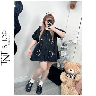 SET BỘ BIGSIZE CỔ LÁ KÈM NƠ  [TNT SHOP BIGSIZE 60KG 90KG]