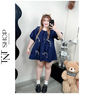 SET BỘ BIGSIZE CỔ LÁ KÈM NƠ  [TNT SHOP BIGSIZE 60KG 90KG]