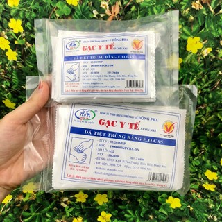 Gạc y tế tiệt trùng Đông Pha 5x6 / 8x9cm (Gói 10 miếng)