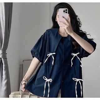 Set bộ cổ lá kèm nơ