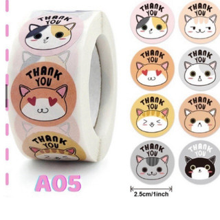 [22 MẪU] Cuộn tem thank you, nhãn dán cảm ơn 2.5cm, emoji, tem cảm xúc (500 tem),sticker, TranTruc