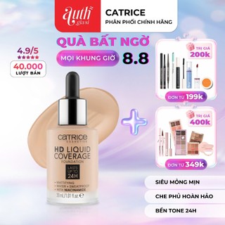 Kem Nền Kiềm Dầu - Catrice HD 24h Liquid Coverage Foundation - Che Phủ Hoàn Hảo