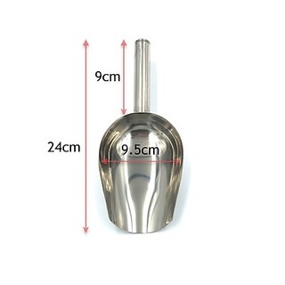 Muôi xúc đá inox Số 3 - Số 4 loại Dày Đẹp Xịn - Dụng Cụ Xúc Đá