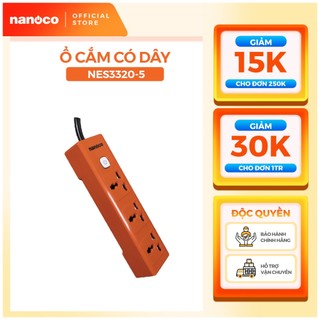 Ổ cắm có dây Nanoco model NES3320-5 phù hợp cho nồi lẩu, bếp điện